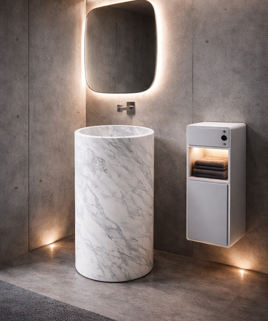 Standwaschbecken ALBORA aus Marmor