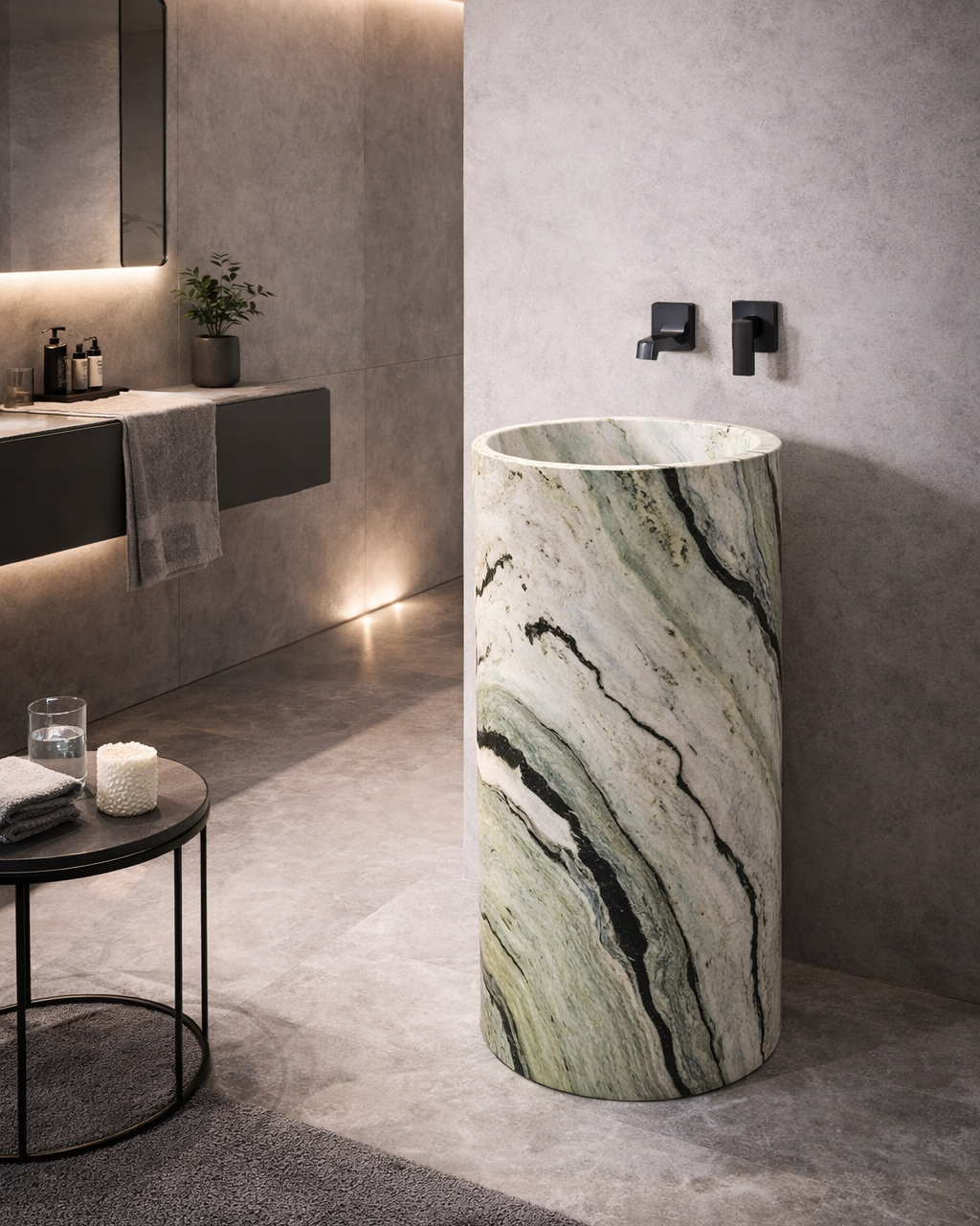 Standwaschbecken VERDANTE aus Marmor