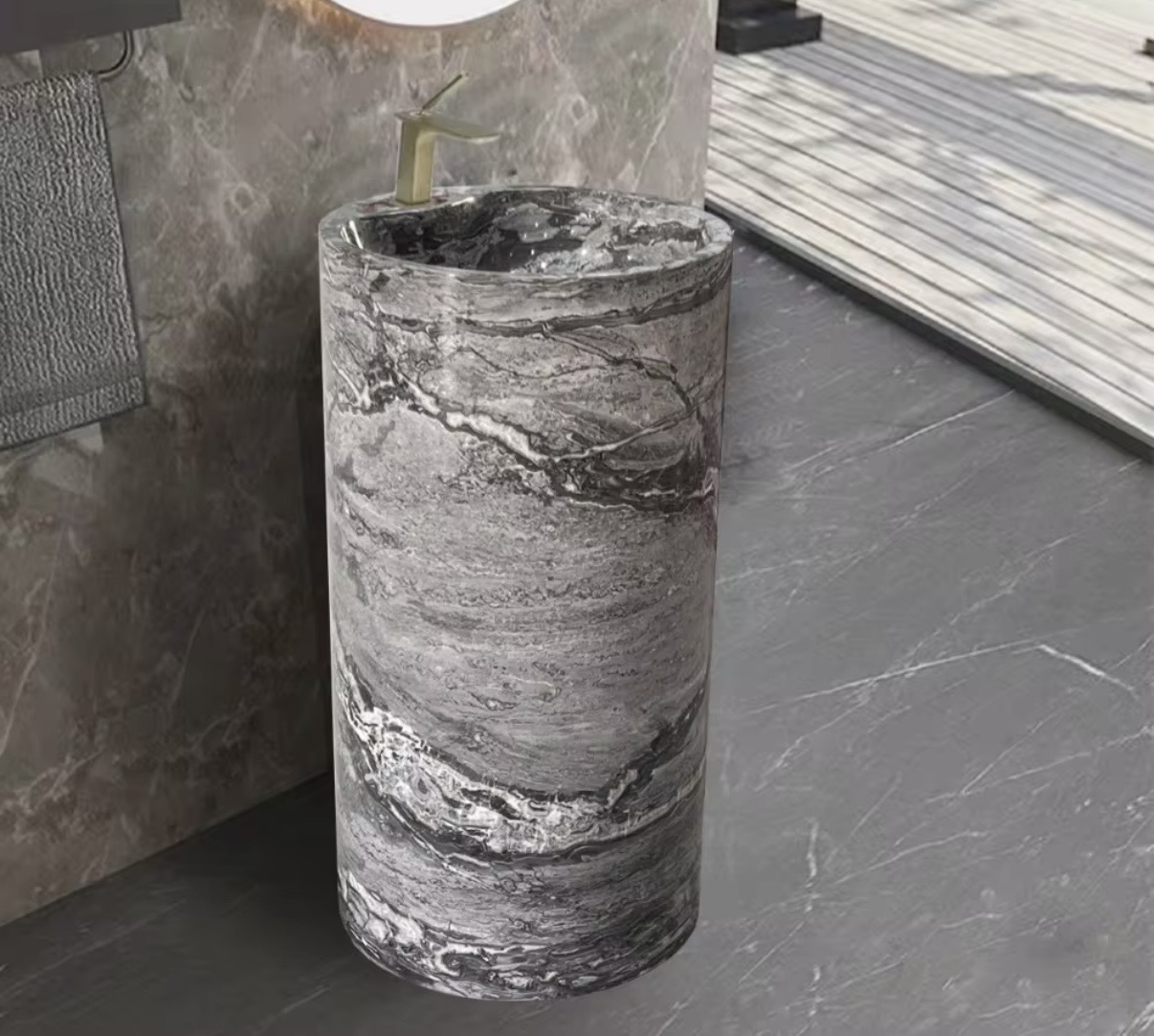 Standwaschbecken VESPERA aus Naturmarmor