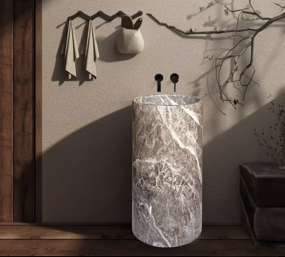 Standwaschbecken TAUPEA aus Naturmarmor