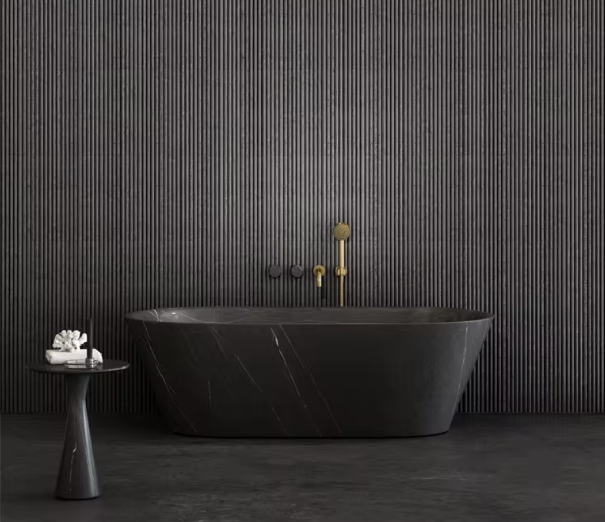 Pietra Grey Marble Bathtub 1700